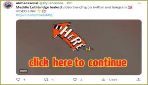 Maddie Lethbridge Leaked Video Viral On Twitter